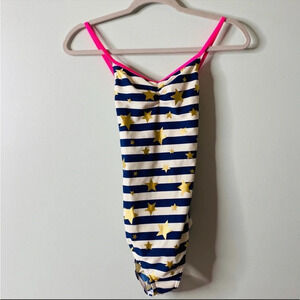 Boden Girls Stars and Stripes One Piece Swimsuit